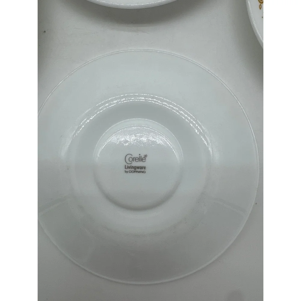 Vintage Corelle Butterfly Gold Saucers 6-1/4